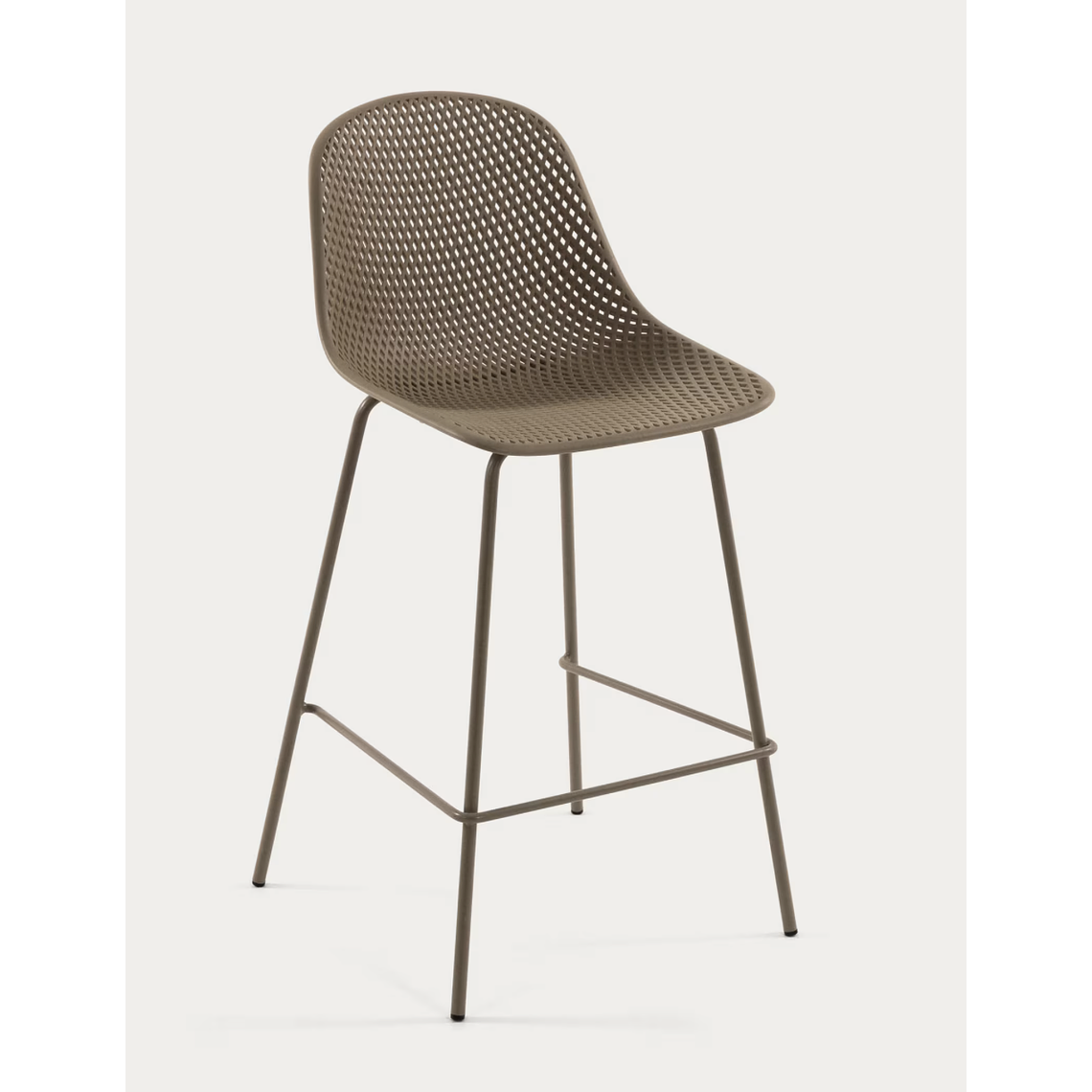 Taburete exterior Quinby beige altura 75 cm 1