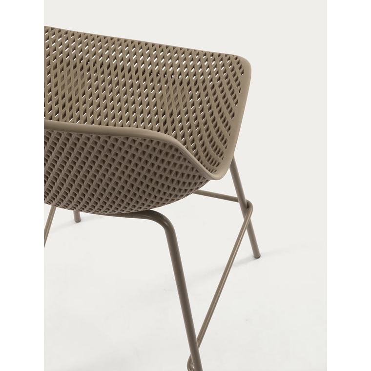 Taburete exterior Quinby beige altura 75 cm 3