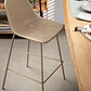 Taburete exterior Quinby beige altura 75 cm - Miniatura 4