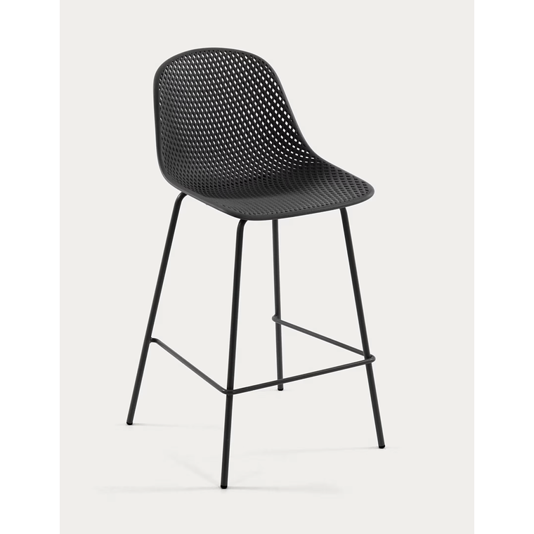 Taburete exterior Quinby gris altura 75 cm 1