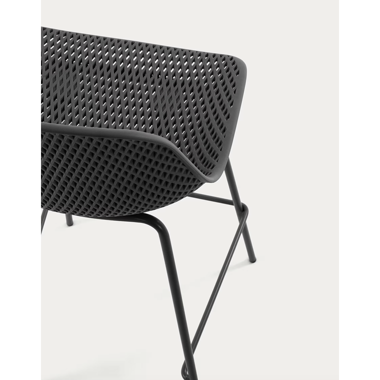 Taburete exterior Quinby gris altura 75 cm 3