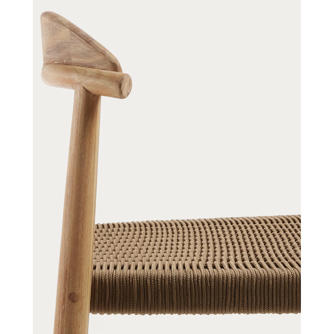 Taburete Nina de madera maciza de acacia y cuerda beige altura 76 cm 3