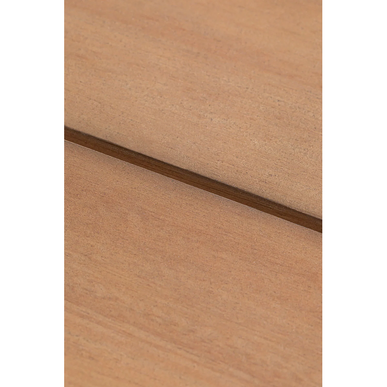 Juego de Balcón de 2 Sillones y Mesa de Centro en Madera de Eucalipto y Acero Blanco Kerkera 10