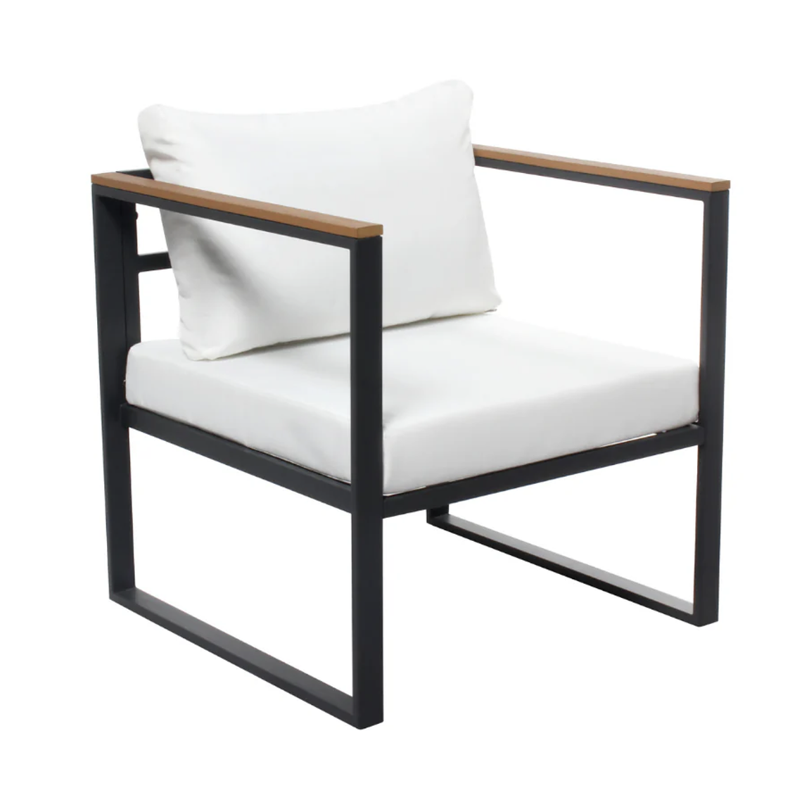 MUEBLES DE BALCÓN DE DISEÑO 2 PLAZAS MADERA NEGRA 7