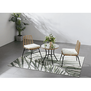 MUEBLES DE BALCÓN DE 2 PLAZAS EFECTO RATÁN