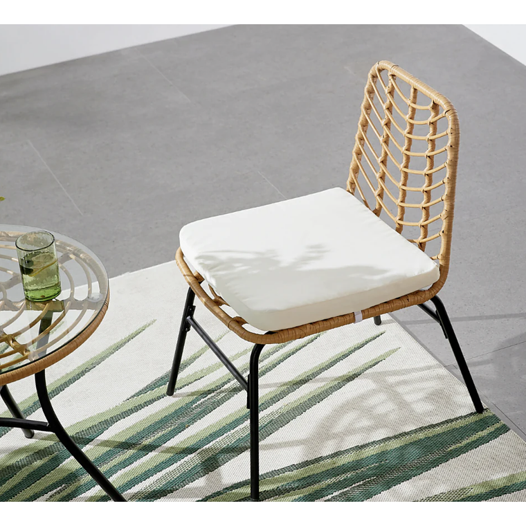 MUEBLES DE BALCÓN DE 2 PLAZAS EFECTO RATÁN 2