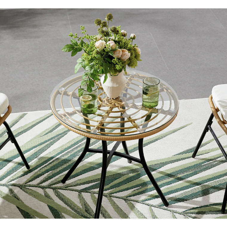 MUEBLES DE BALCÓN DE 2 PLAZAS EFECTO RATÁN 3