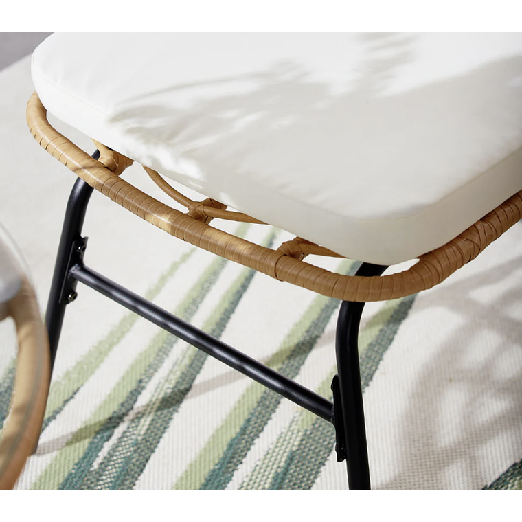 MUEBLES DE BALCÓN DE 2 PLAZAS EFECTO RATÁN 4