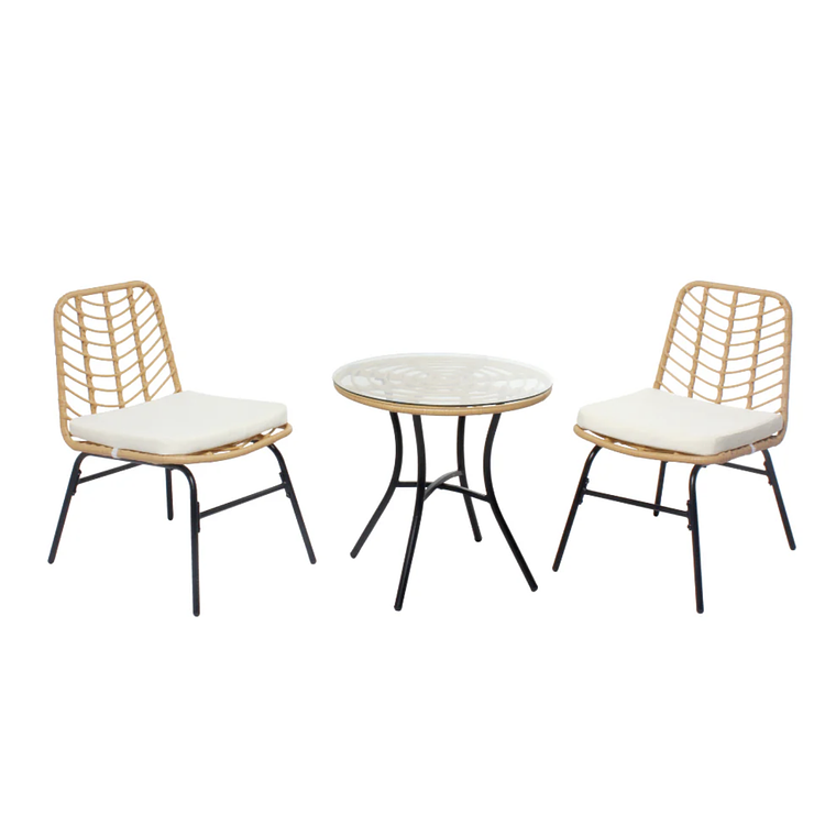 MUEBLES DE BALCÓN DE 2 PLAZAS EFECTO RATÁN 7