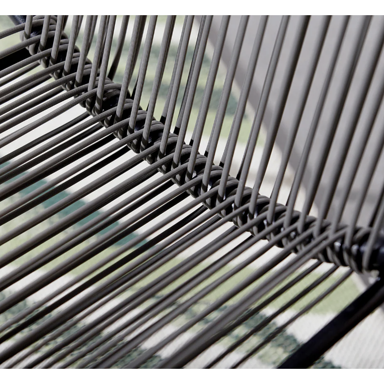 JUEGO DE BALCÓN DE 2 SILLONES + 1 MESA DE CENTRO GRIS OSCURO 5