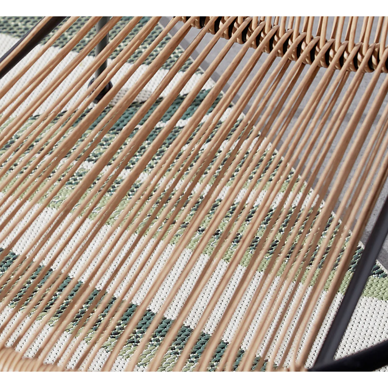 JUEGO DE BALCÓN DE 2 SILLONES + 1 MESA DE CENTRO GRIS BEIGE 5