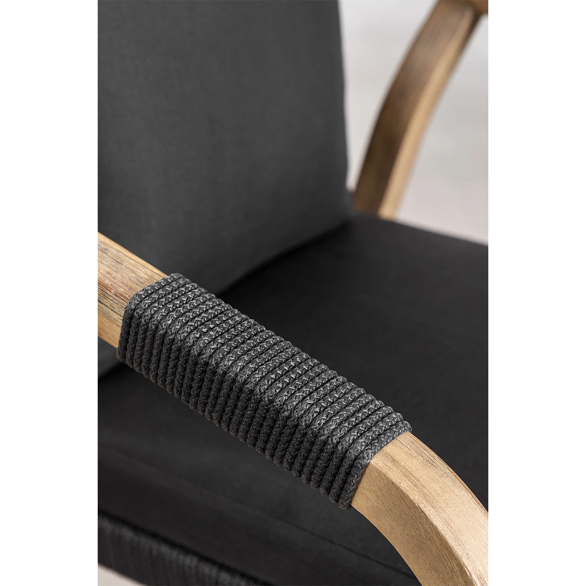 Juega de Comerdor Rectangular (260x100 cm) y 10 Sillas de Jardín en Madera de Acacia Dubai Gris Grafito 8