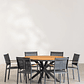 Juego de Comedor Mesa Redonda (Ø140 cm) y 6 Sillas de Jardín Archer Gris Grafito - Miniatura 2
