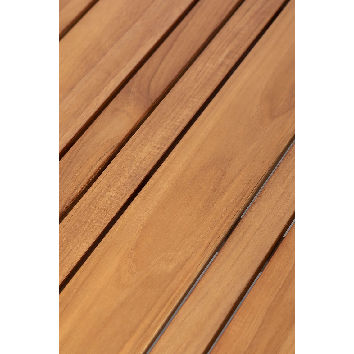 Juego de Comedor Mesa Rectangular en Aluminio y Madera de Teca (160x90 cm) Katiana y 6 Sillas en Aluminio y Cuerda Trenzada Nediam Blanco 5