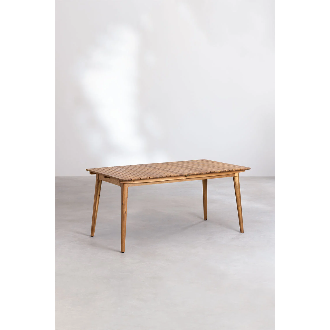 Juego de Comedor Mesa Extensible (160-210x90 cm) y 6 Sillas de Jardín Tenay Marrón Trigo 3