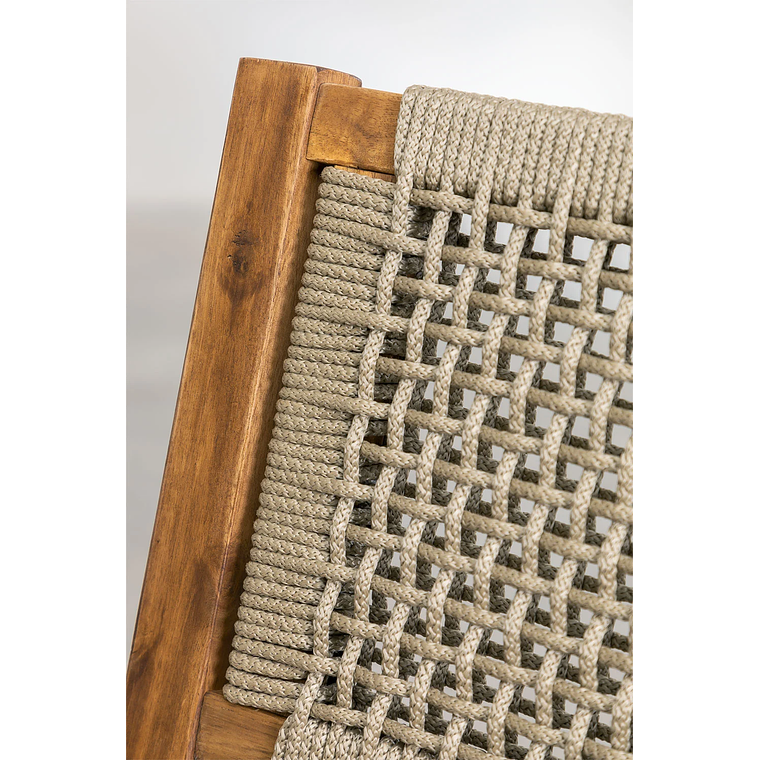 Juego de Comedor Mesa Extensible (160-210x90 cm) y 6 Sillas de Jardín Tenay Marrón Trigo 9