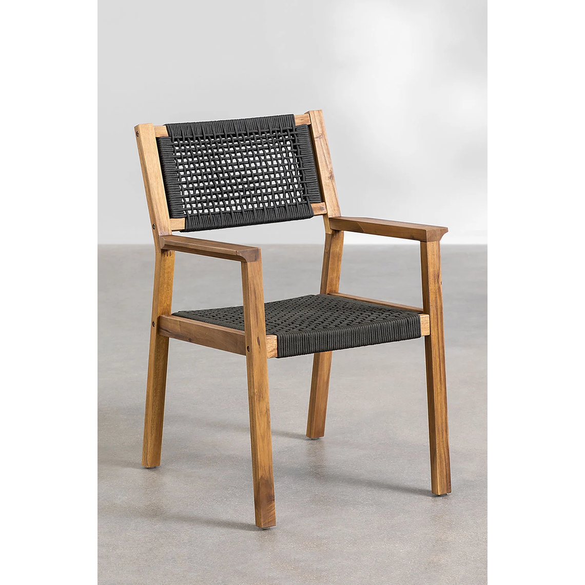 Juego de Comedor Mesa Extensible (160-210x90 cm) y 6 Sillas de Jardín Tenay Gris Grafito 5