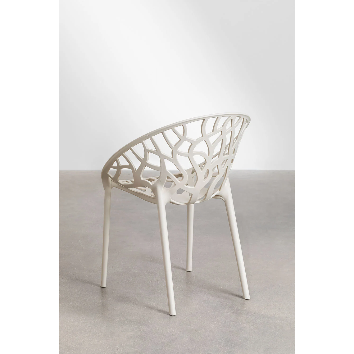 Juego de mesa redonda en aluminio (Ø125 cm) Valerie y 6 sillas de jardín Ores Beige Tapioca 8