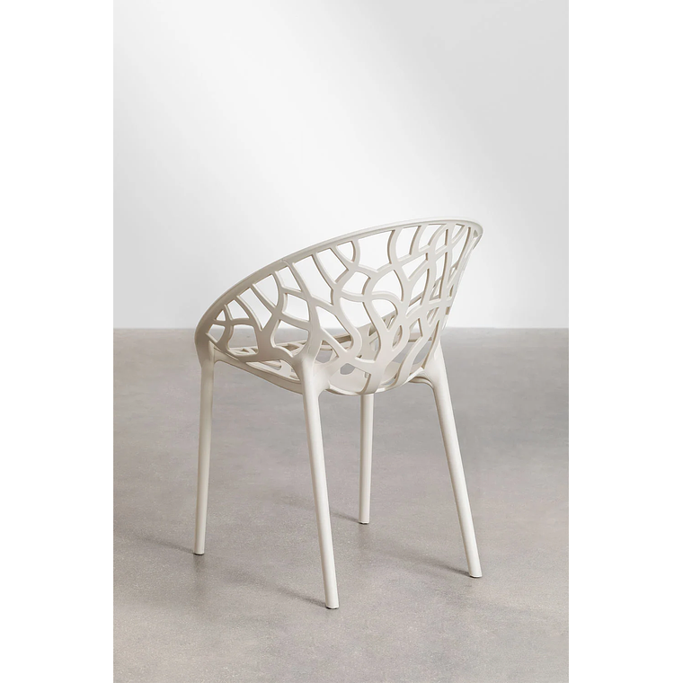 Juego de mesa redonda en aluminio (Ø125 cm) Valerie y 6 sillas de jardín Ores Beige Tapioca 8