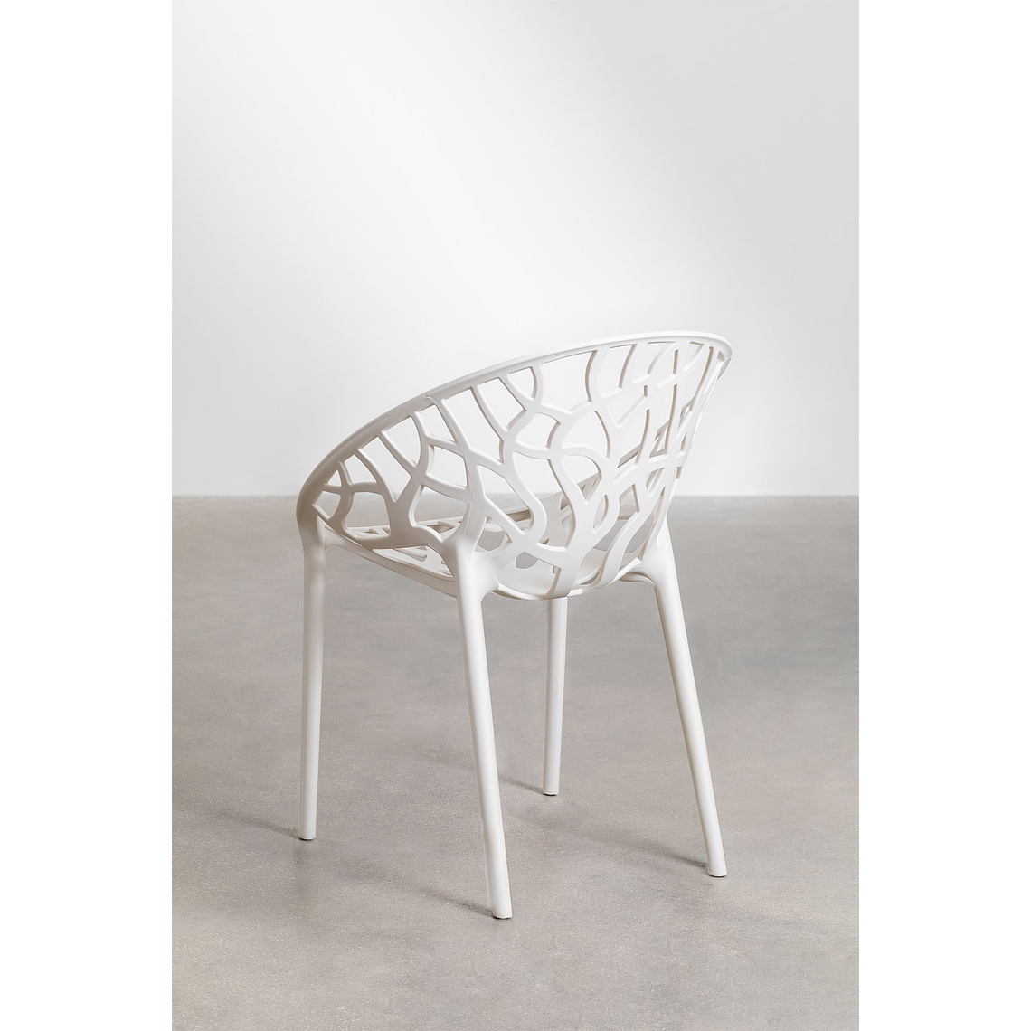 Juego de mesa redonda en aluminio (Ø125 cm) Valerie y 6 sillas de jardín Ores Blanco Gardenia 6