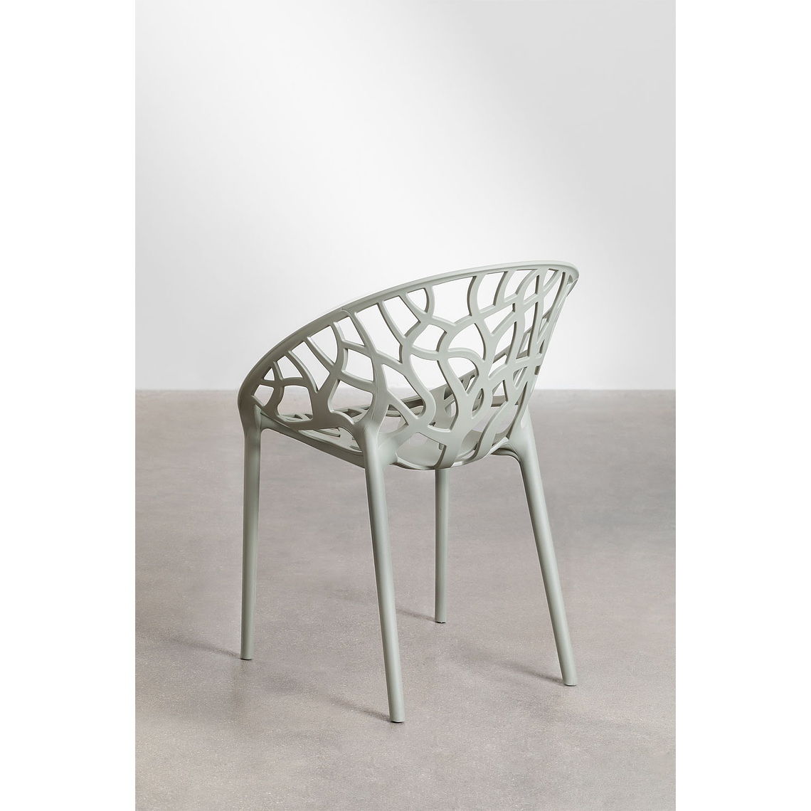 Juego de mesa redonda en aluminio (Ø125 cm) Valerie y 6 sillas de jardín Ores Verde Caqui 7