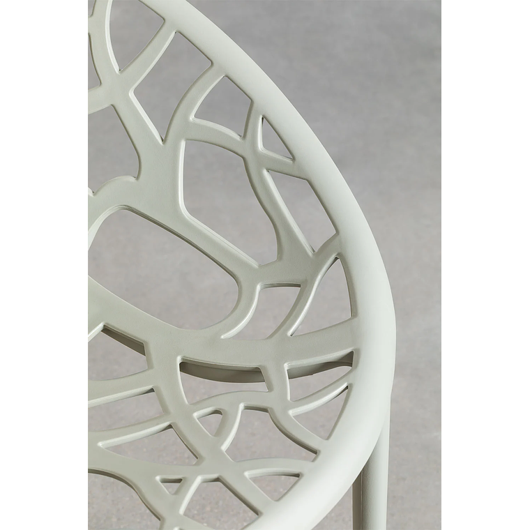 Juego de mesa redonda en aluminio (Ø125 cm) Valerie y 6 sillas de jardín Ores Verde Caqui 8