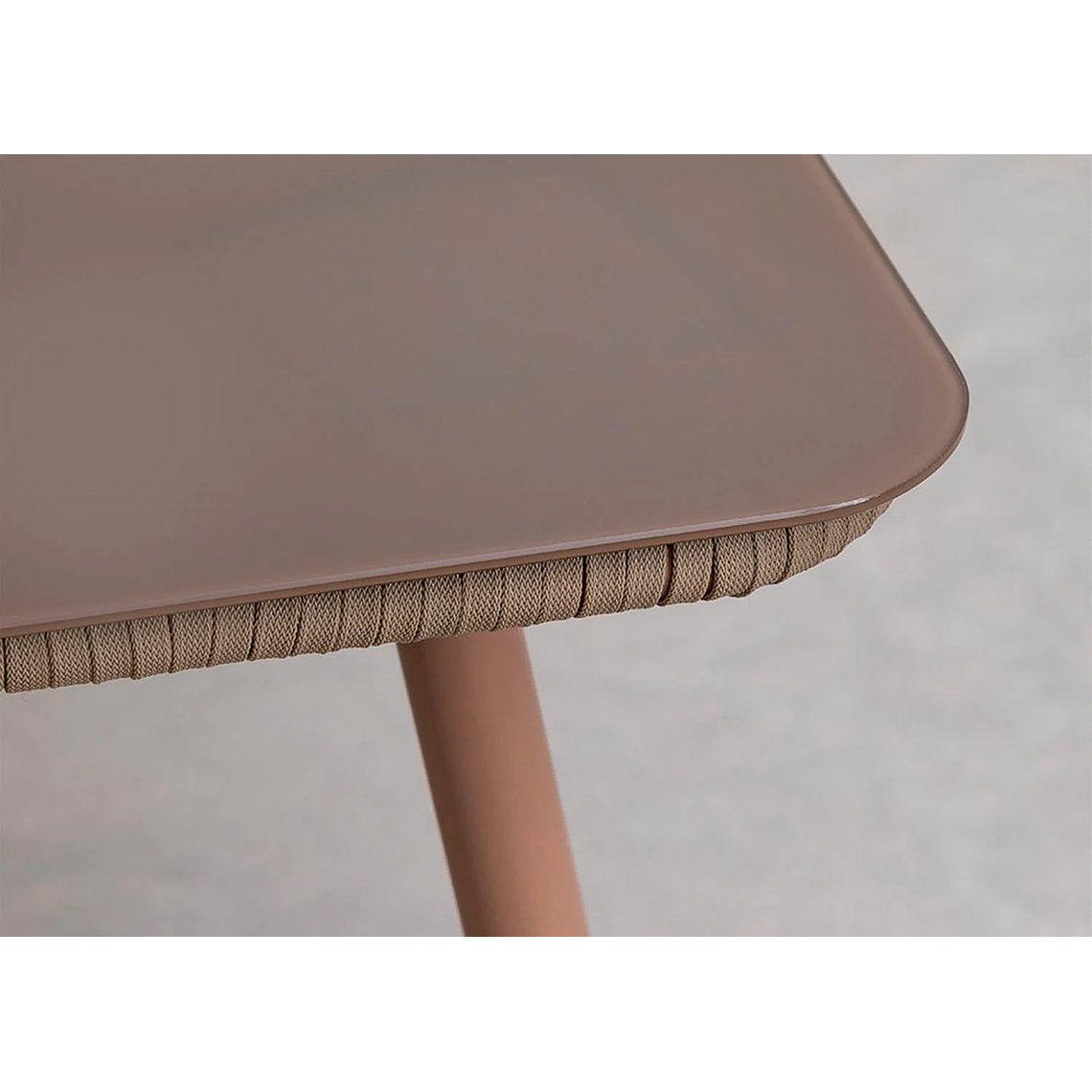 Juego de Mesa Rectangular 4 sillas Arhiza Classic & mesa Arhiza Marrón Caramelo - Marrón Moka 6