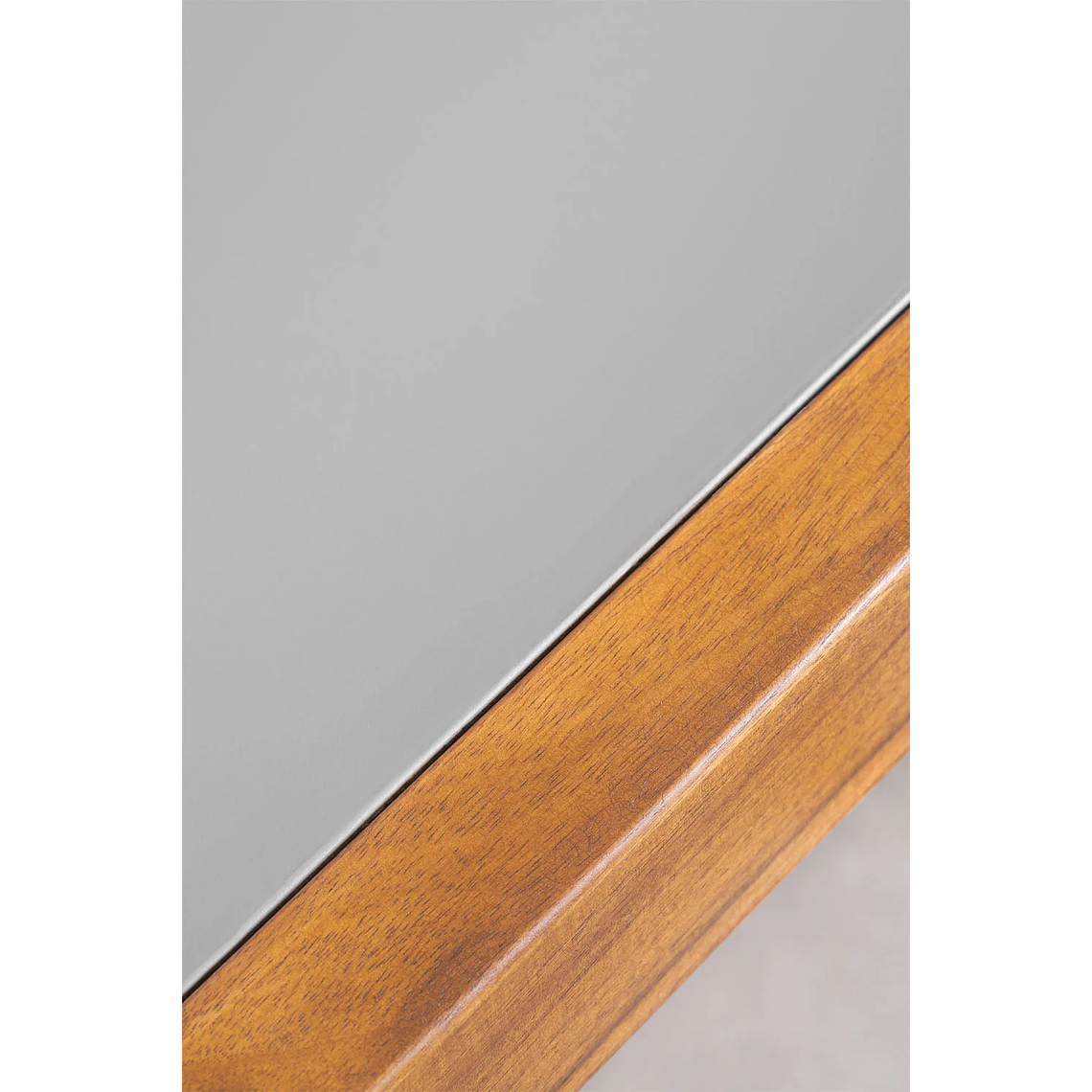 Juego de Mesa de Rectangular (210x100 cm) Gamila y 8 Sillas de Jardín en Madera de Acacia y Cemento Mallory 4