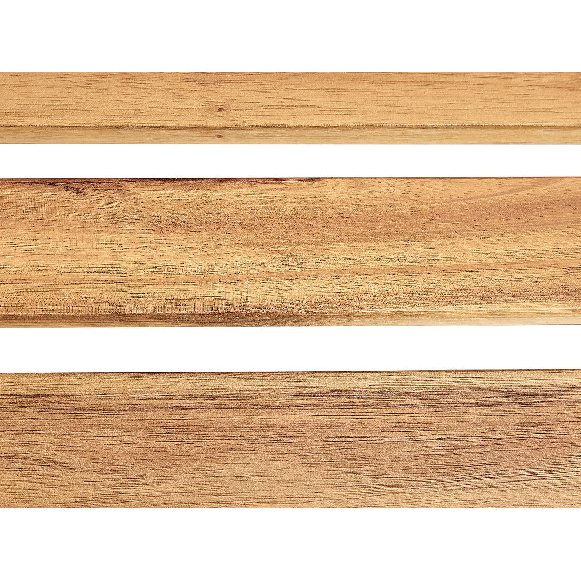 Reposera de jardín de madera con cojín blanco LUINO Gris 9