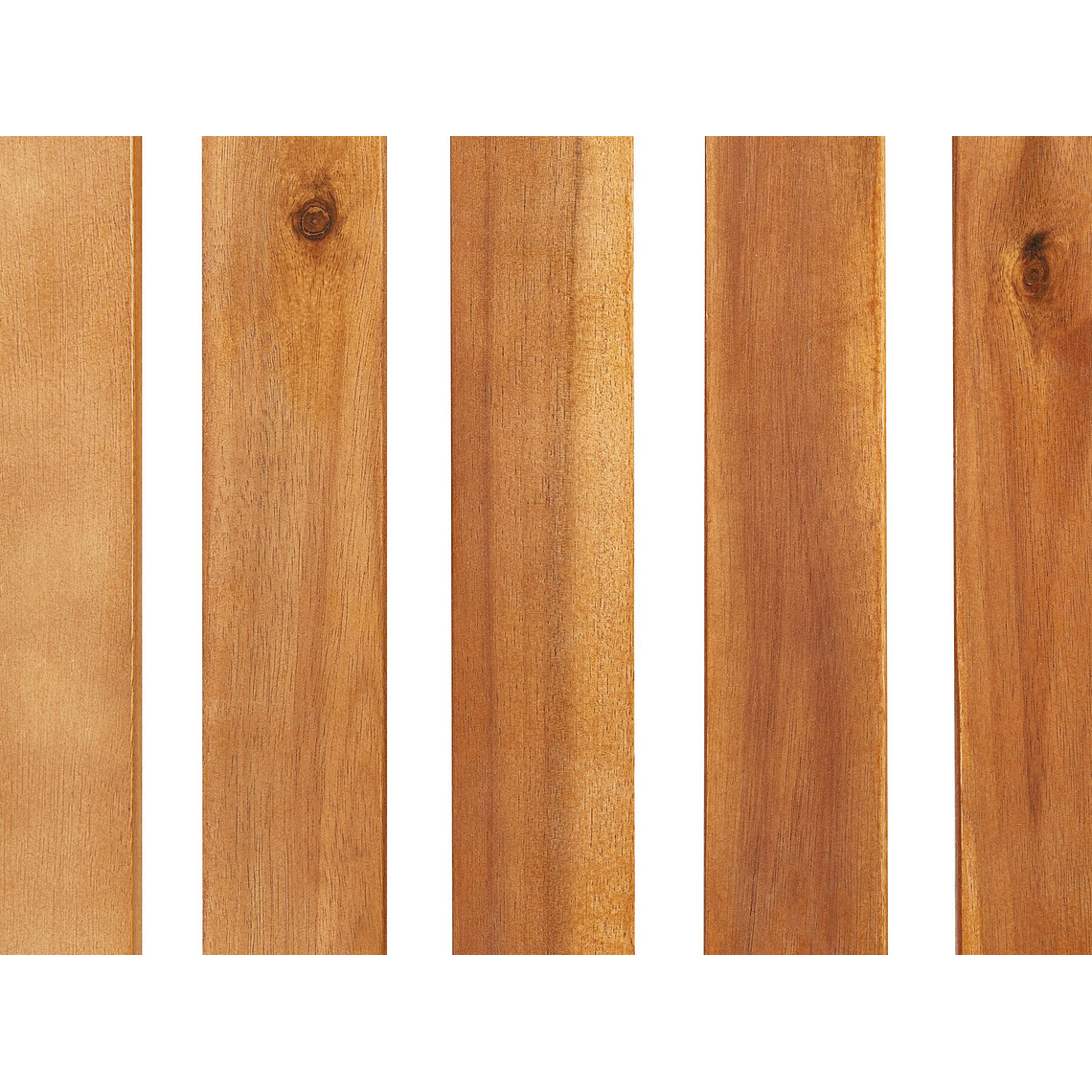 Reposera reclinable de madera con cojín blanco crema FANANO 10