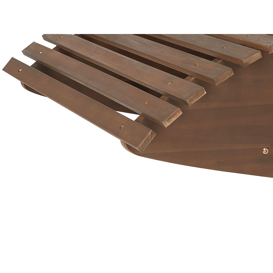 Reposera de jardín de madera de acacia oscura BRESCIA 6