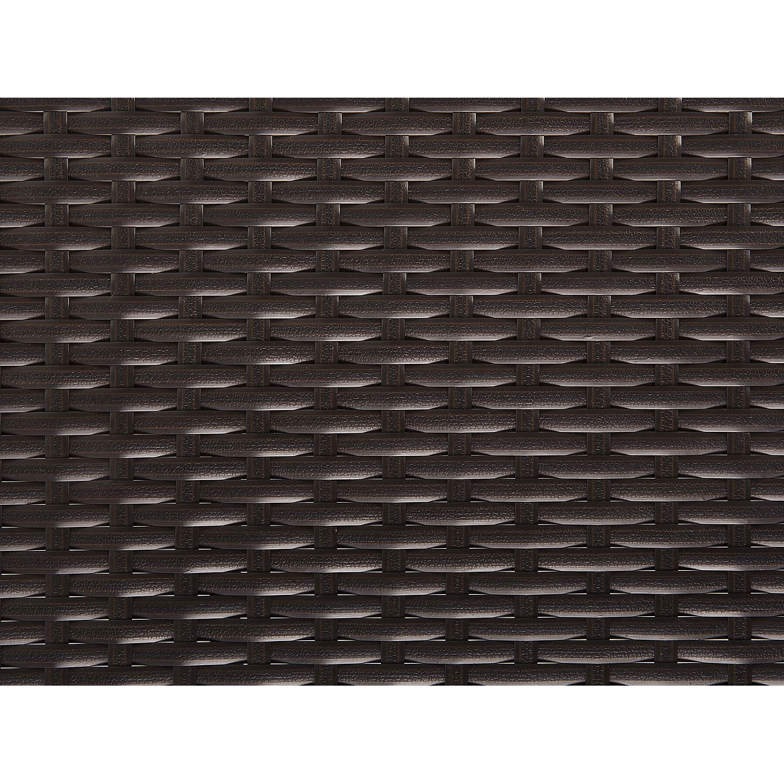 Reposera de jardín de ratán marrón VASTO 12