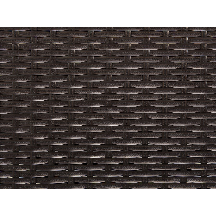 Reposera de jardín de ratán marrón VASTO 12