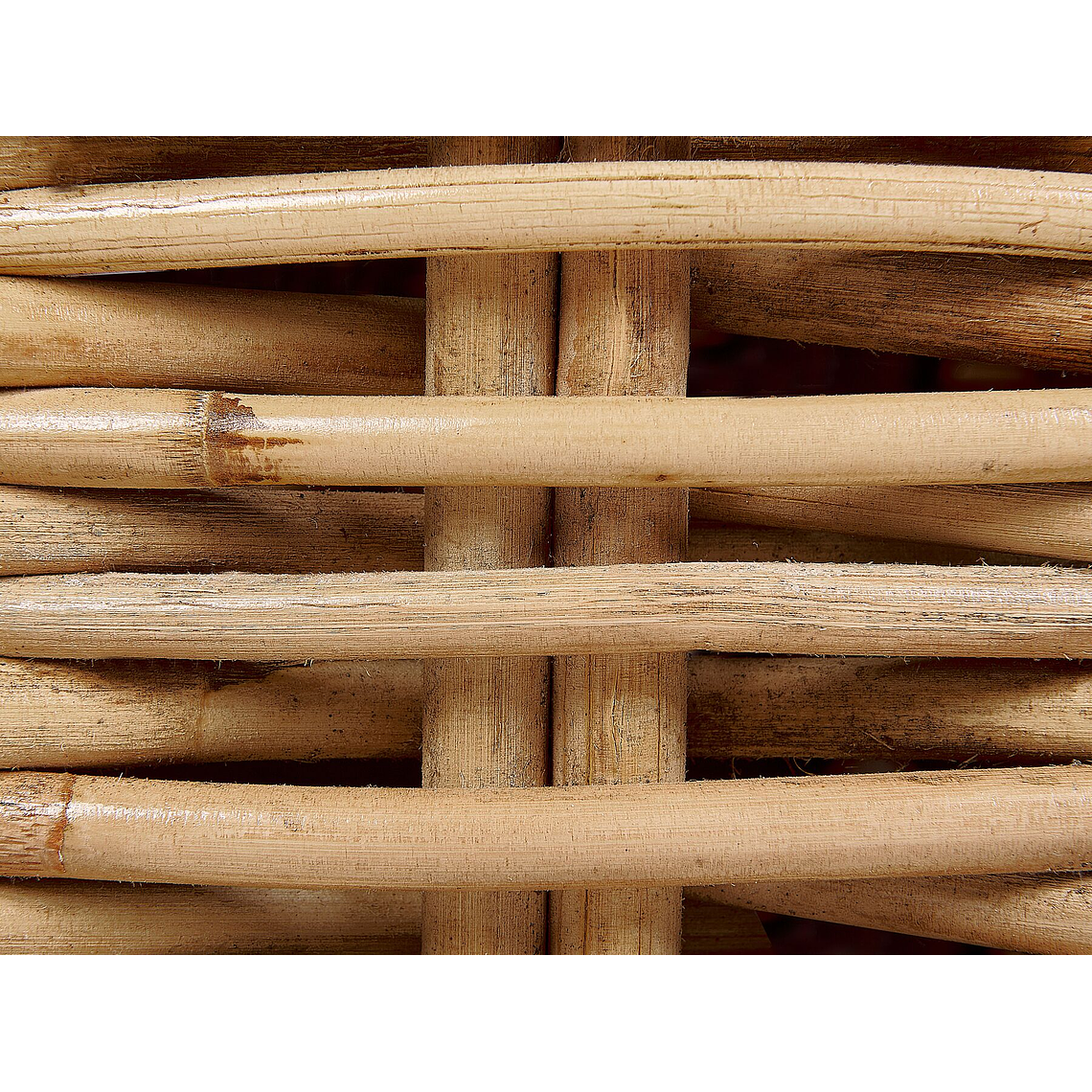 Reposera de ratán con cojín gris pardo BELSITO 16