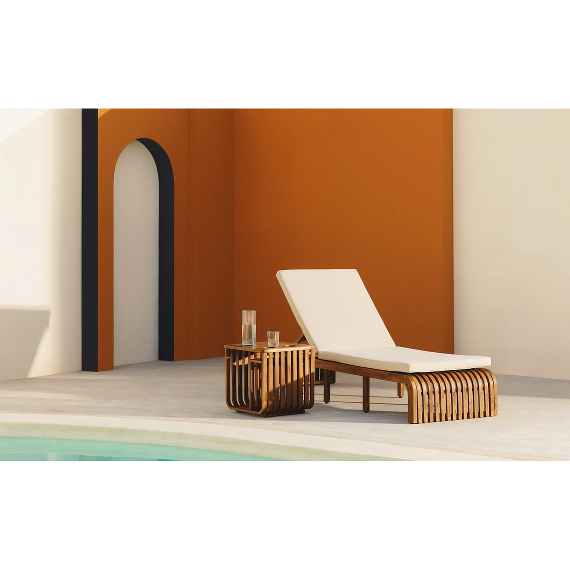 REPOSERA RECLINABLE DE MADERA DE ACACIA HAZAN 1