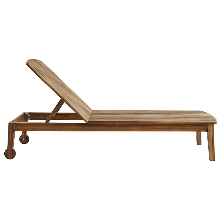 Set de 2 reposeras de acacia maciza CANOPEE 4