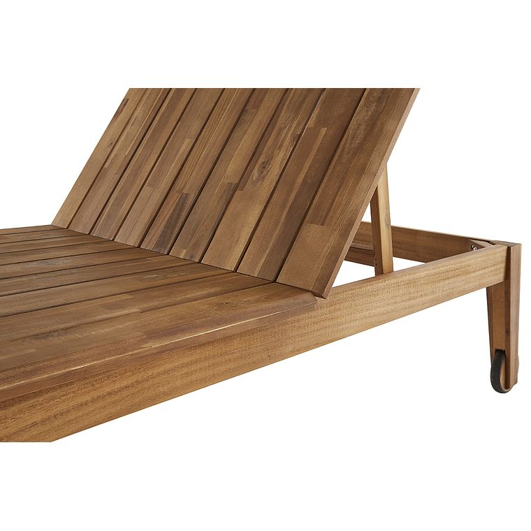 Set de 2 reposeras de acacia maciza CANOPEE 10