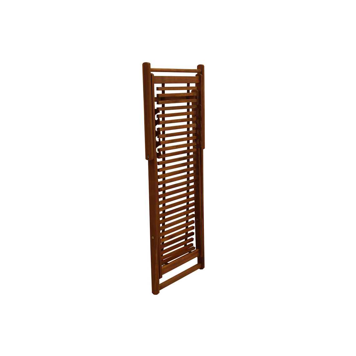 Set de 2 reposeras de madera maciza con cojín de tela blanca MOONA 6