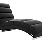 Chaise Longue de diseño negra TAYLOR - Miniatura 1