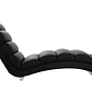Chaise Longue de diseño negra TAYLOR - Miniatura 2