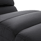 Chaise Longue de diseño negra TAYLOR - Miniatura 4