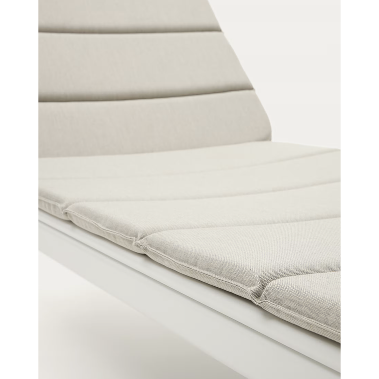 Reposera de exterior Marcona de aluminio con acabado pintado negro 3