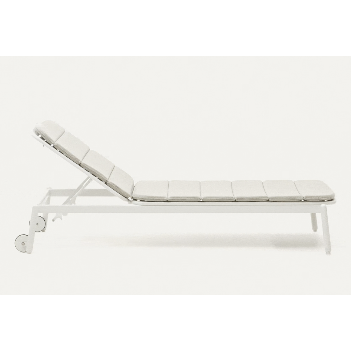 Reposera de exterior Marcona de aluminio con acabado pintado negro 5