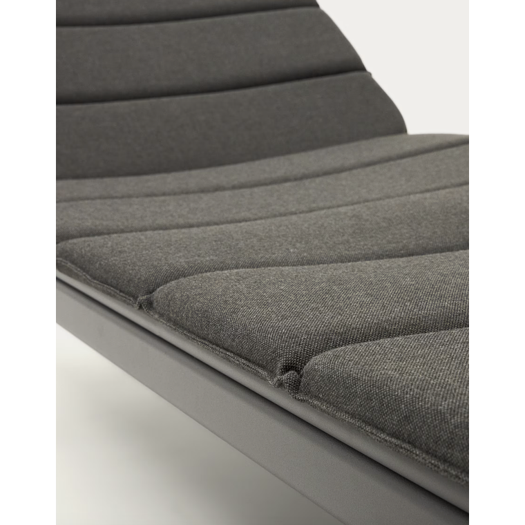 Reposera de exterior Marcona de aluminio con acabado pintado blanco 3