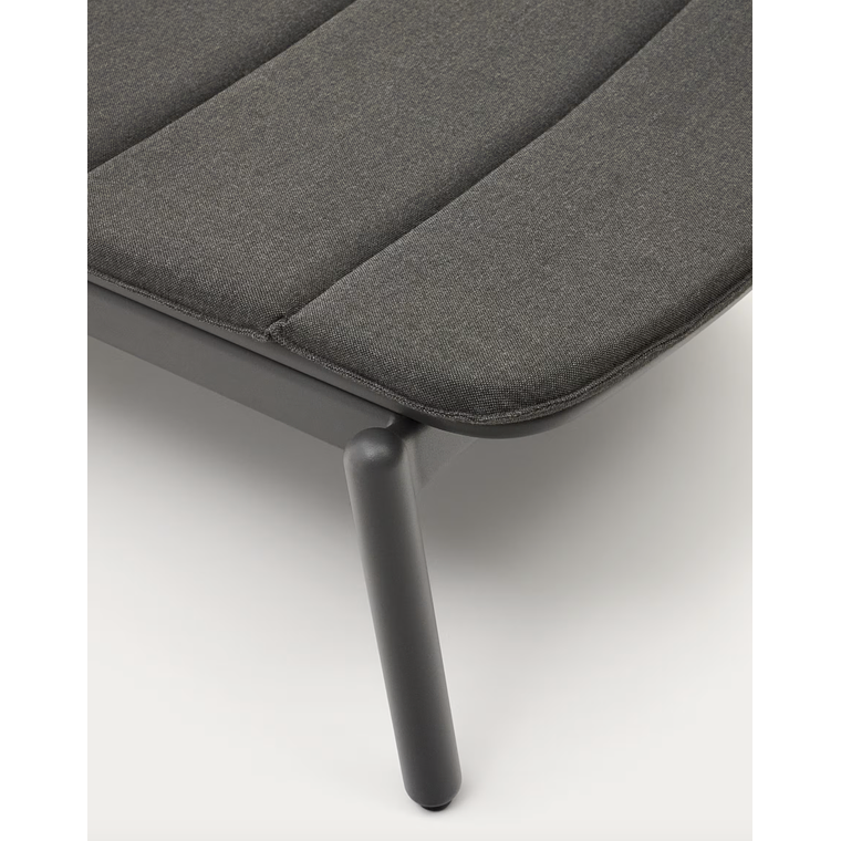 Reposera de exterior Marcona de aluminio con acabado pintado blanco 4