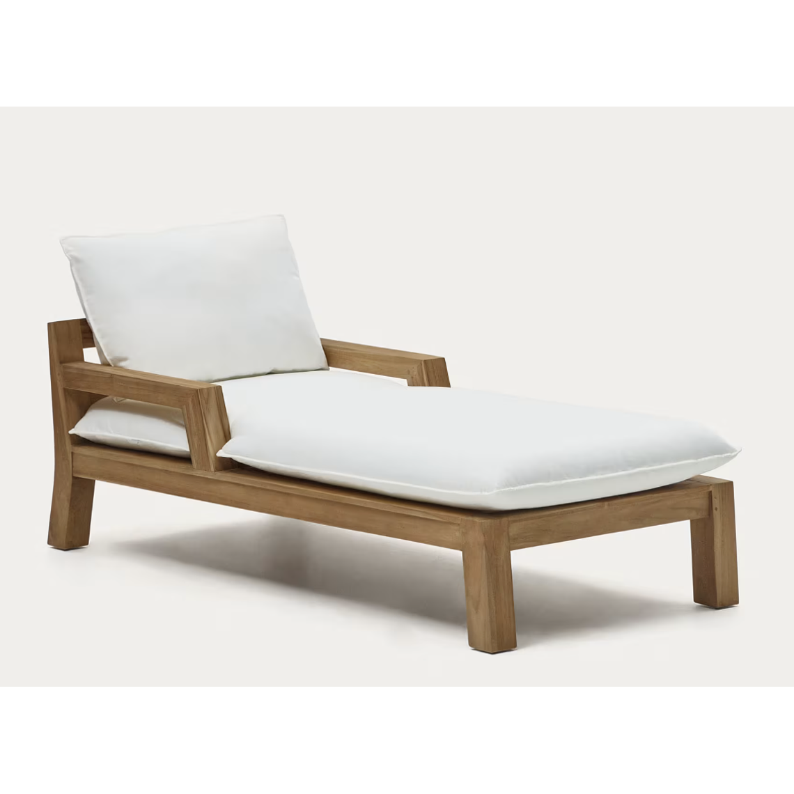 Reposera Forcanera de madera maciza de teca 1