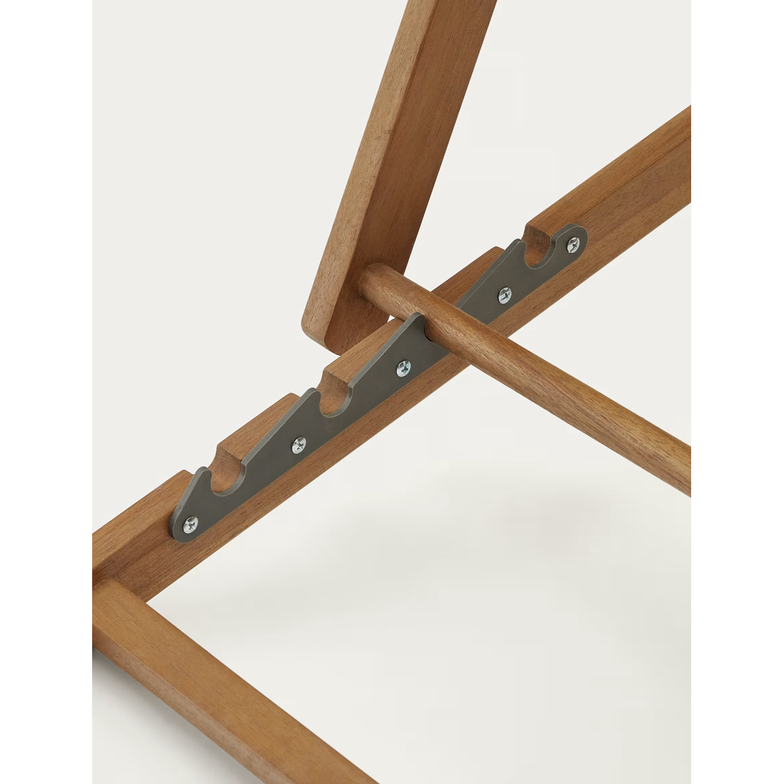 Hamaca plegable de exterior Adredna negro de madera maciza acacia FSC 100% 6