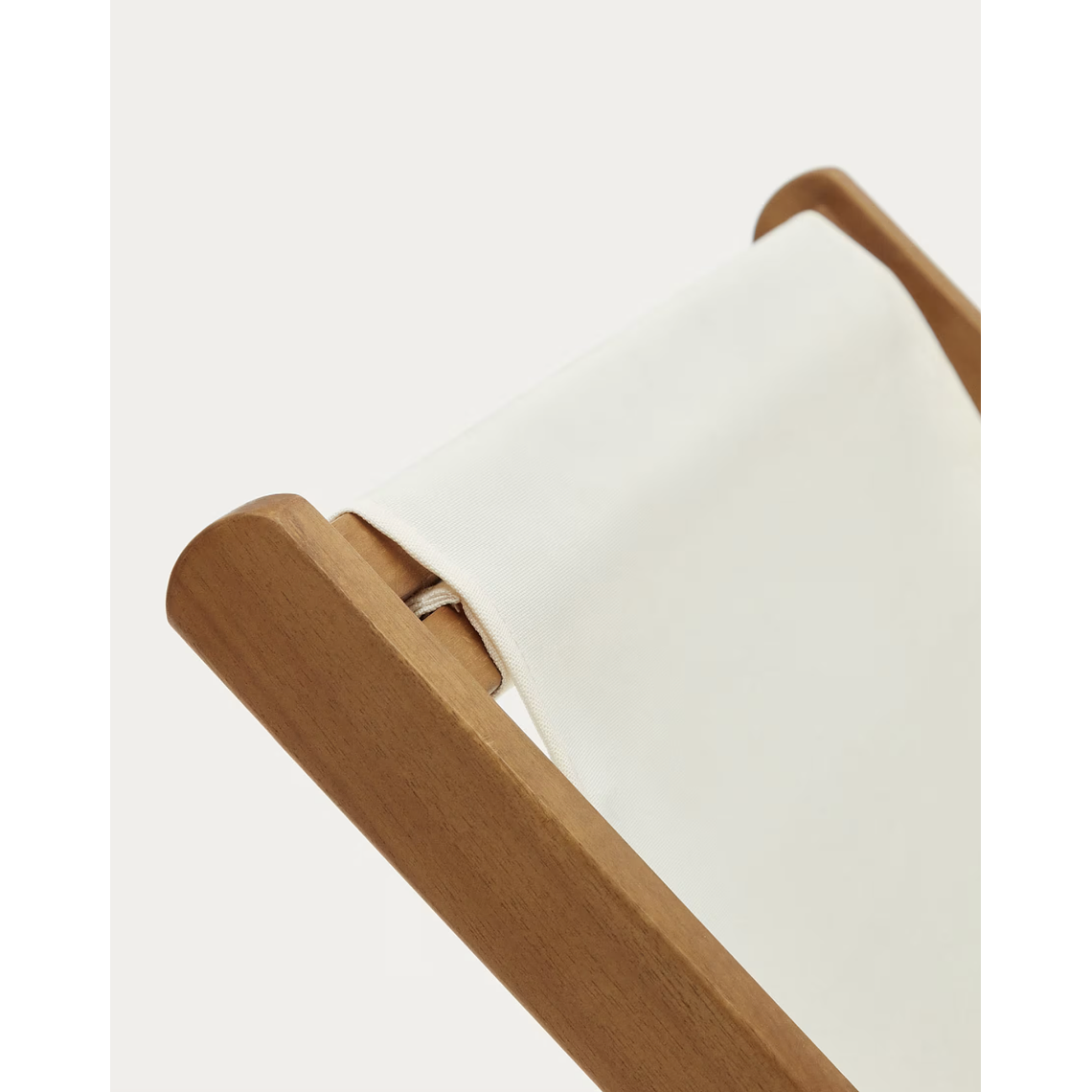 Hamaca plegable de exterior Adredna beige de madera maciza acacia FSC 100% 3