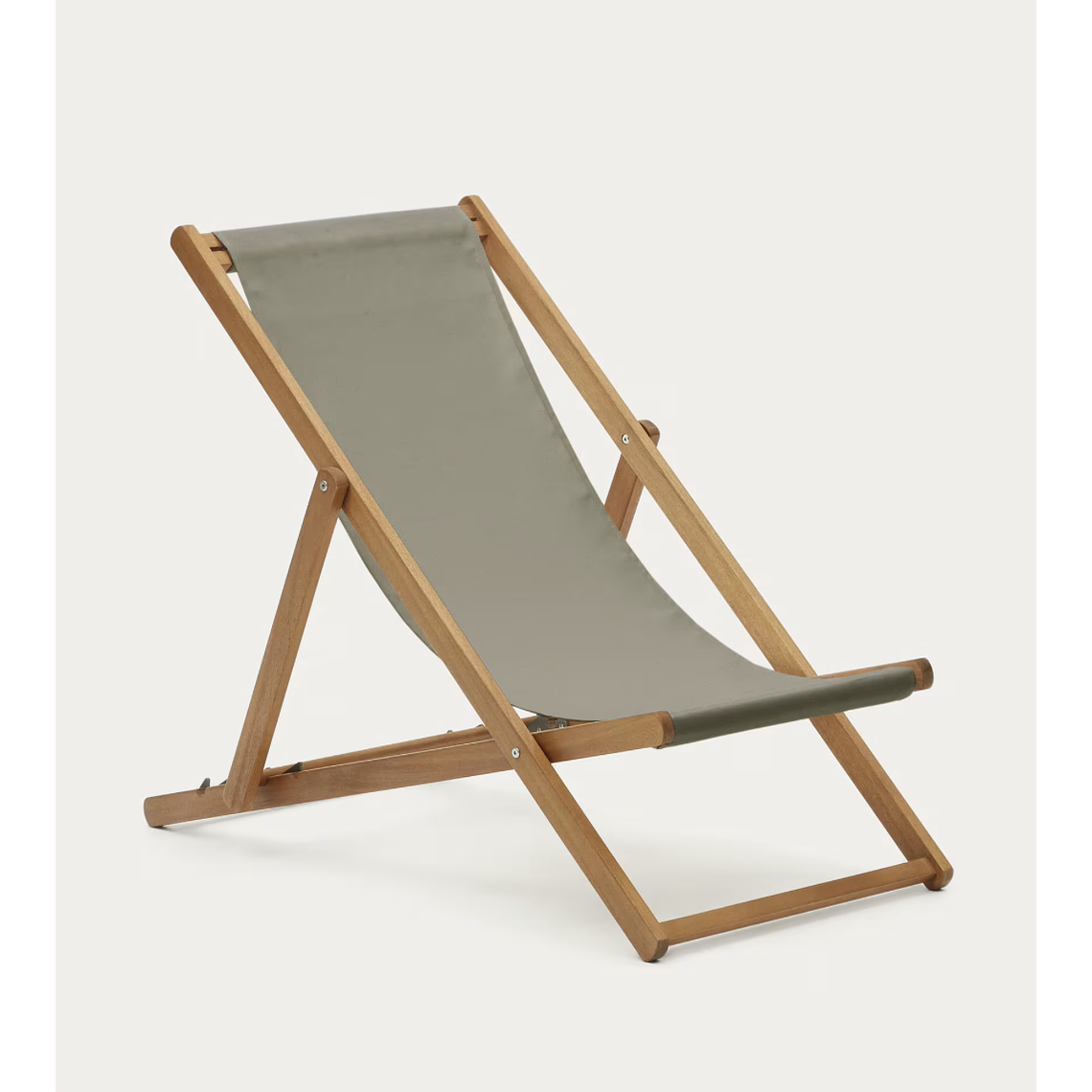 Hamaca plegable de exterior Adredna verde de madera maciza acacia FSC 100% 1