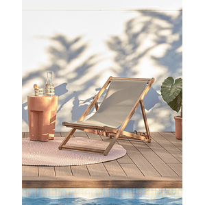 Hamaca plegable de exterior Adredna verde de madera maciza acacia FSC 100%